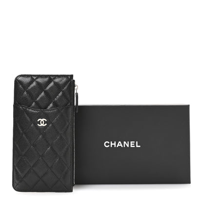 Chanel Caviar Quilted Classic Flat Wallet Pouch Black 8 of 8