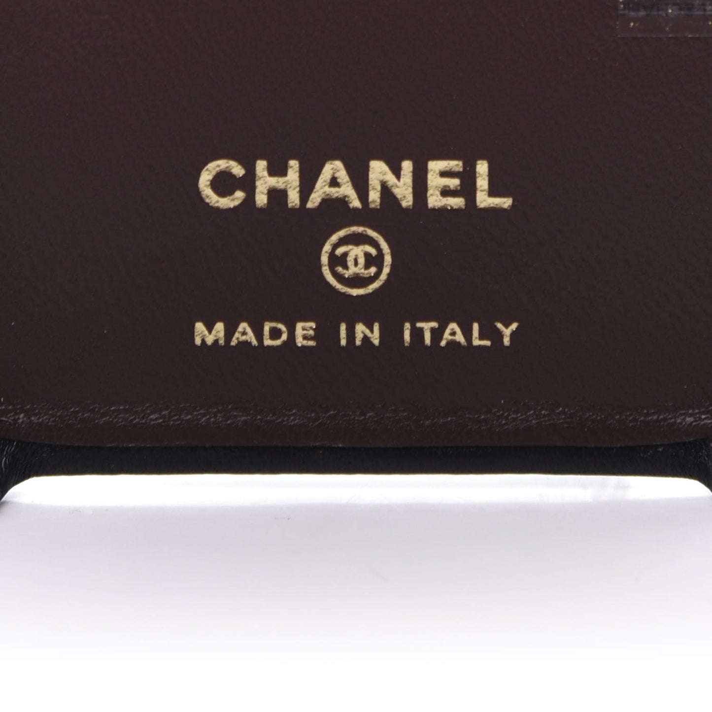 Lambskin Quilted iPhone X Case Black