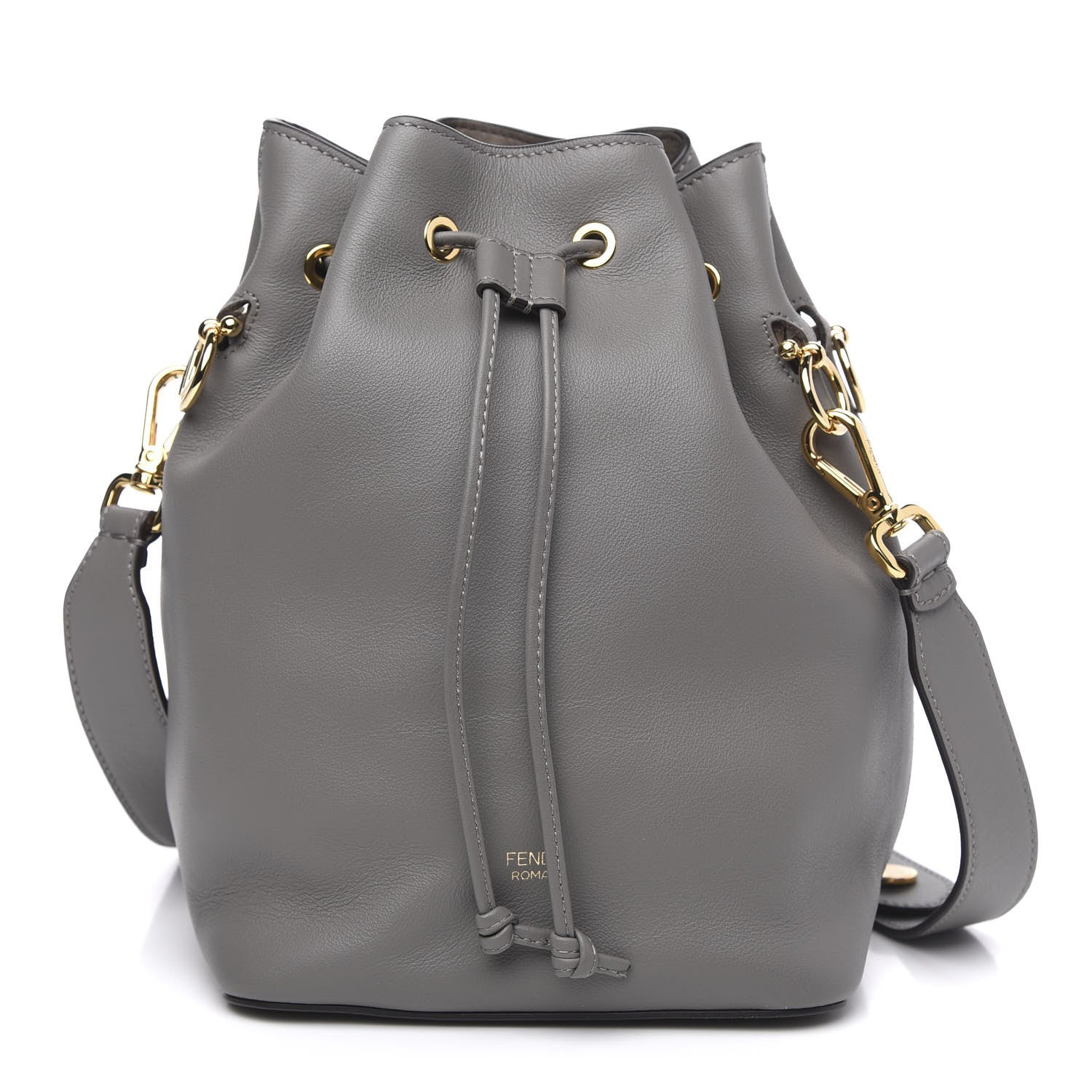 Fendi Vitello Grace Matte F is Fendi Grande Mon Tresor Bucket Bag Argilla 1 of 10