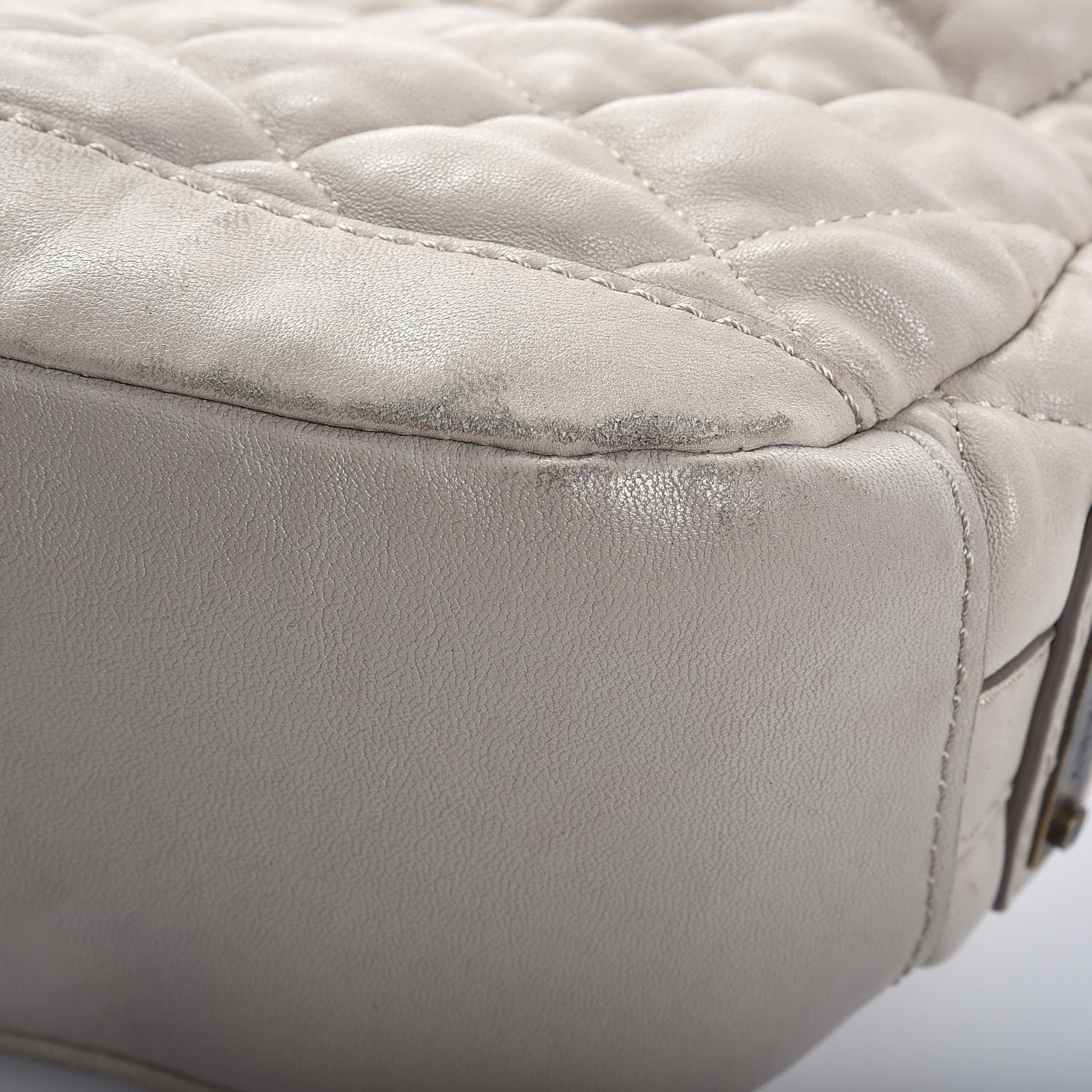 Burberry Lambskin Quilted Medium Enmore Hobo Grey 18 of 21