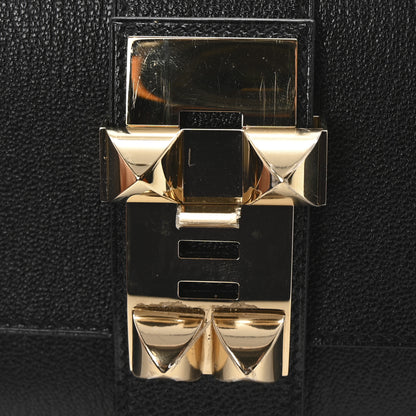 Hermes Chevre Mysore Medor 23 Clutch Black 8 of 9