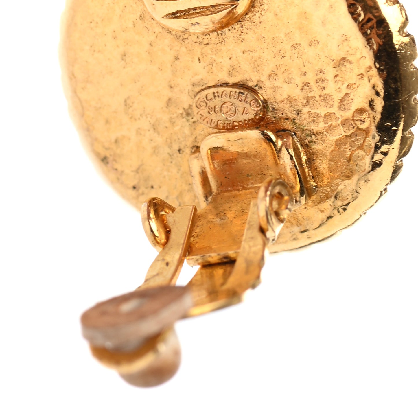 CC Clip On Earrings Gold