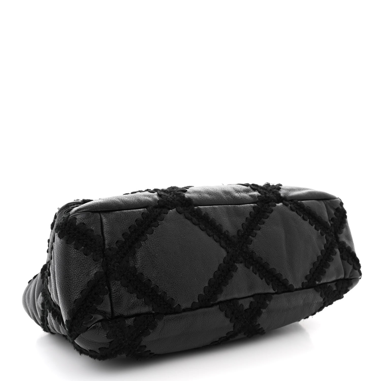 Chanel Calfskin Crochet Large Chanel 19 Flap Black 4 of 10