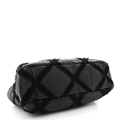 Chanel Calfskin Crochet Large Chanel 19 Flap Black 4 of 10