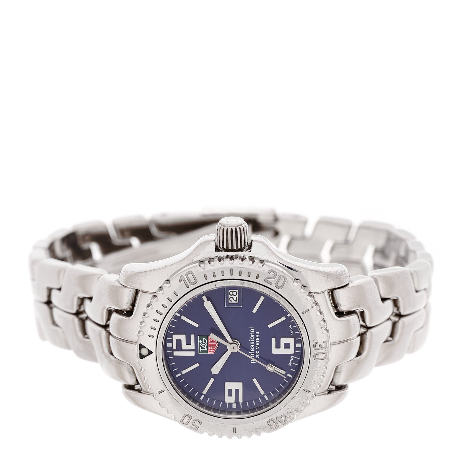 Tag Heuer Stainless Steel 30mm Link Quartz Watch Blue WT1315 2 of 4