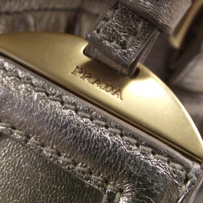 Prada Nappa Gaufre Dome Satchel Platino 8 of 12