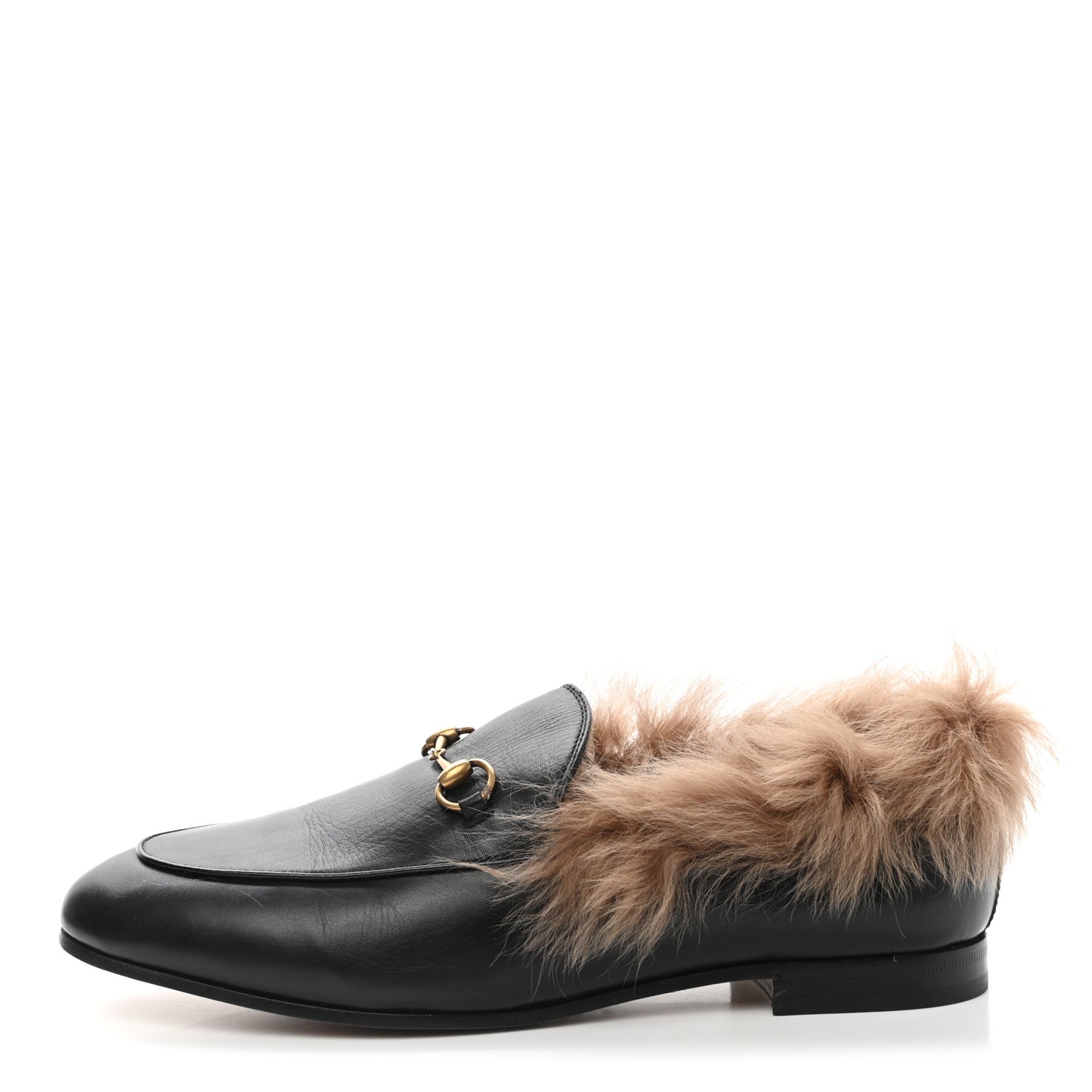 Malaga Kid Fur Womens Jordaan Loafers 41 Black Natural