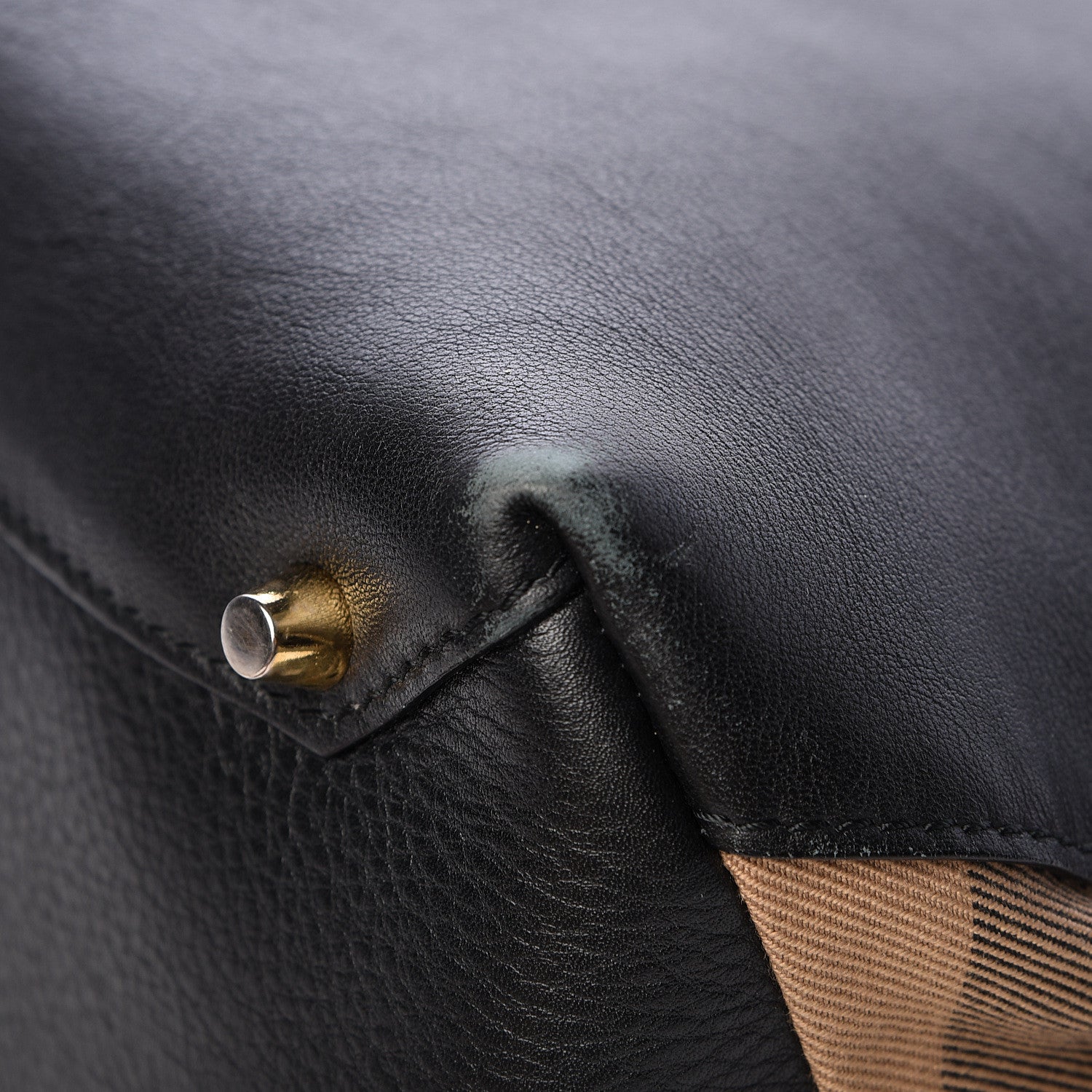 Burberry Smooth Calfskin Medium Banner Tote Black 11 of 16