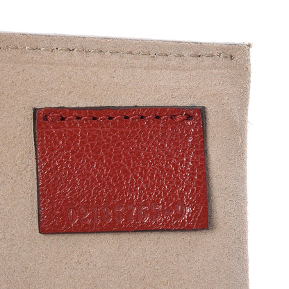 Chloe Shiny Goatskin Smooth Calfskin Suede Small Pixie Bag Dahlia Red 7 of 7