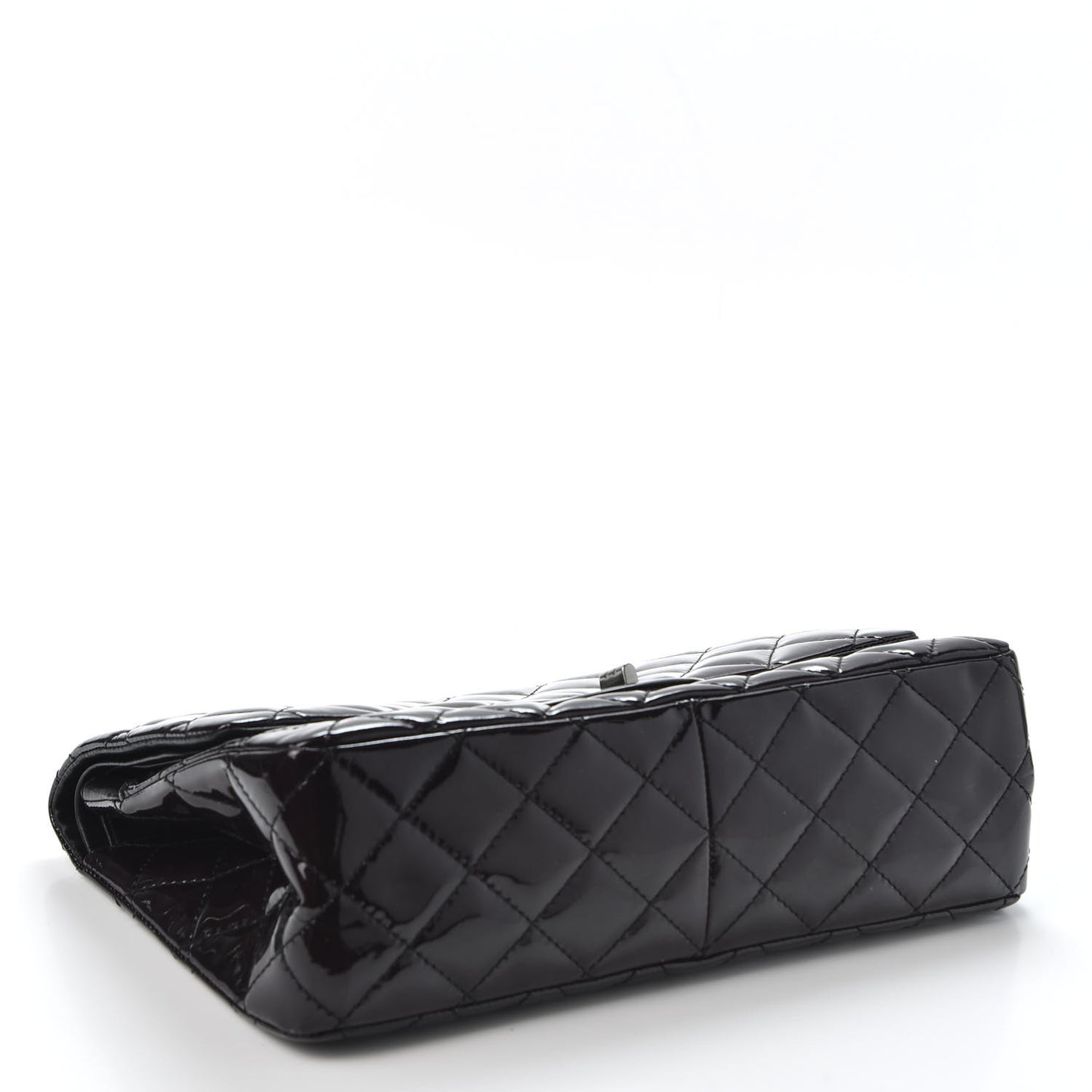 Patent Quilted 2.55 Reissue 227 Flap Black
