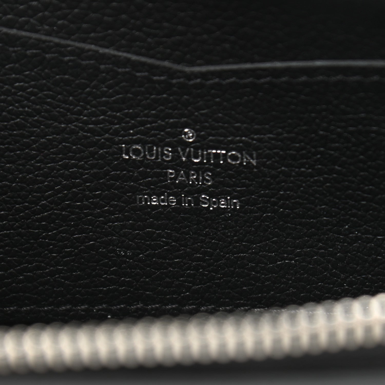 Louis Vuitton Calfskin Zippy Lockme Wallet Black 6 of 8
