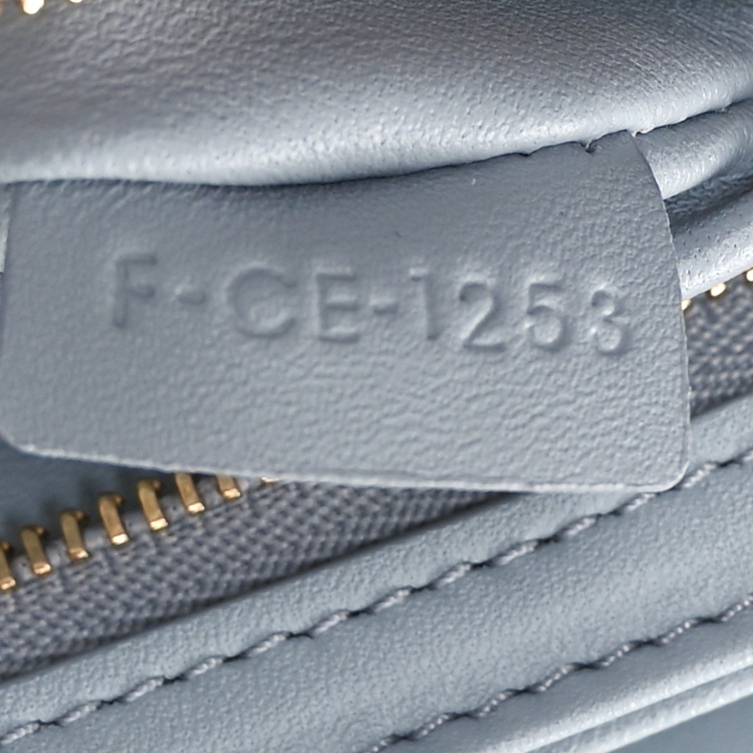 Celine Shiny Calfskin Teen Triomphe Pearl Blue 7 of 10