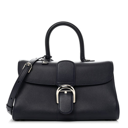 Delvaux Calfskin Mini Brillant East West Satchel Navy 1 of 11