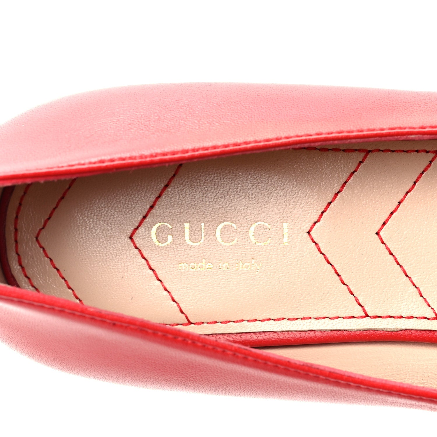Gucci Double G Ballet Flats 36.5 Red 7 of 8