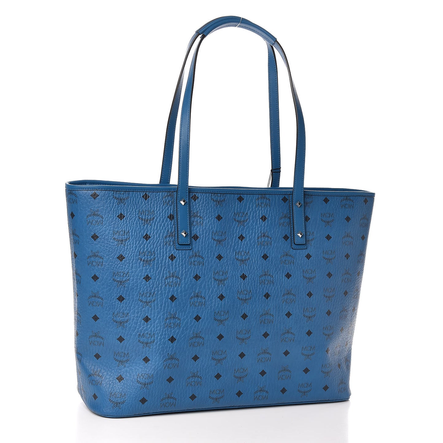 Visetos Large Anya Top Zip Shopper Tote Munich Blue