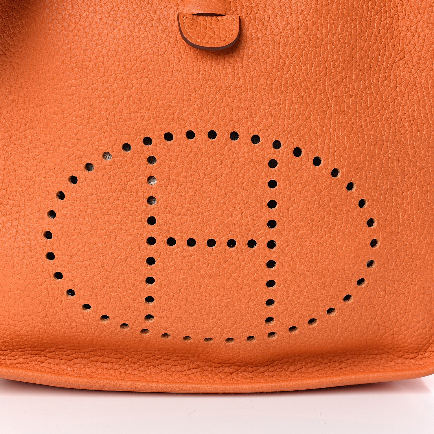 Hermes Taurillon Clemence Evelyne III PM Orange 9 of 11