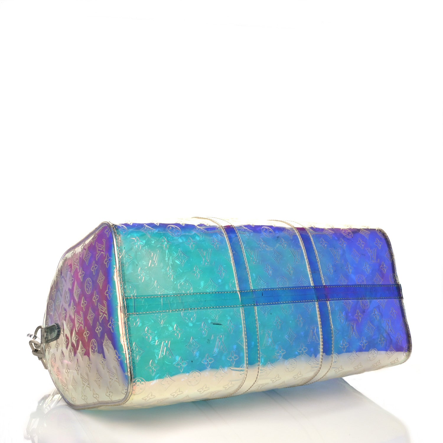 Louis Vuitton PVC Monogram Keepall Bandouliere 50 Iridescent Prism 3 of 14