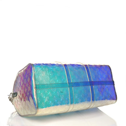 Louis Vuitton PVC Monogram Keepall Bandouliere 50 Iridescent Prism 3 of 14