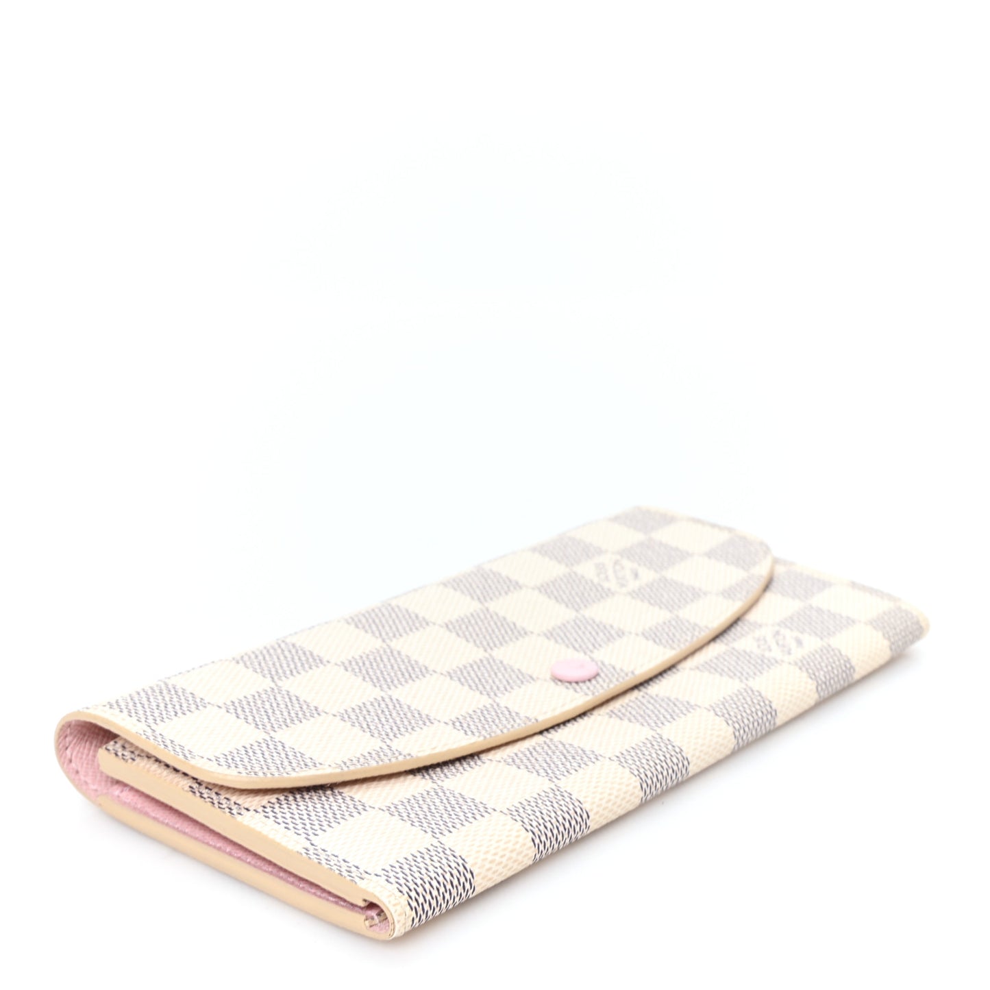 Damier Azur Emilie Wallet Rose Ballerine