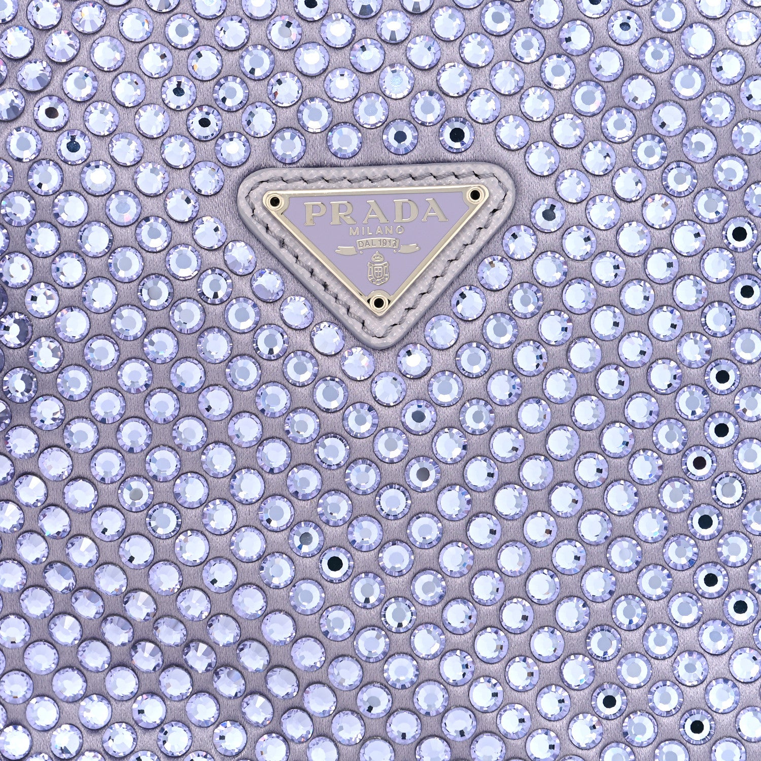 Prada Satin Crystal Mini Re-Edition 2000 Bag Glicine 7 of 10