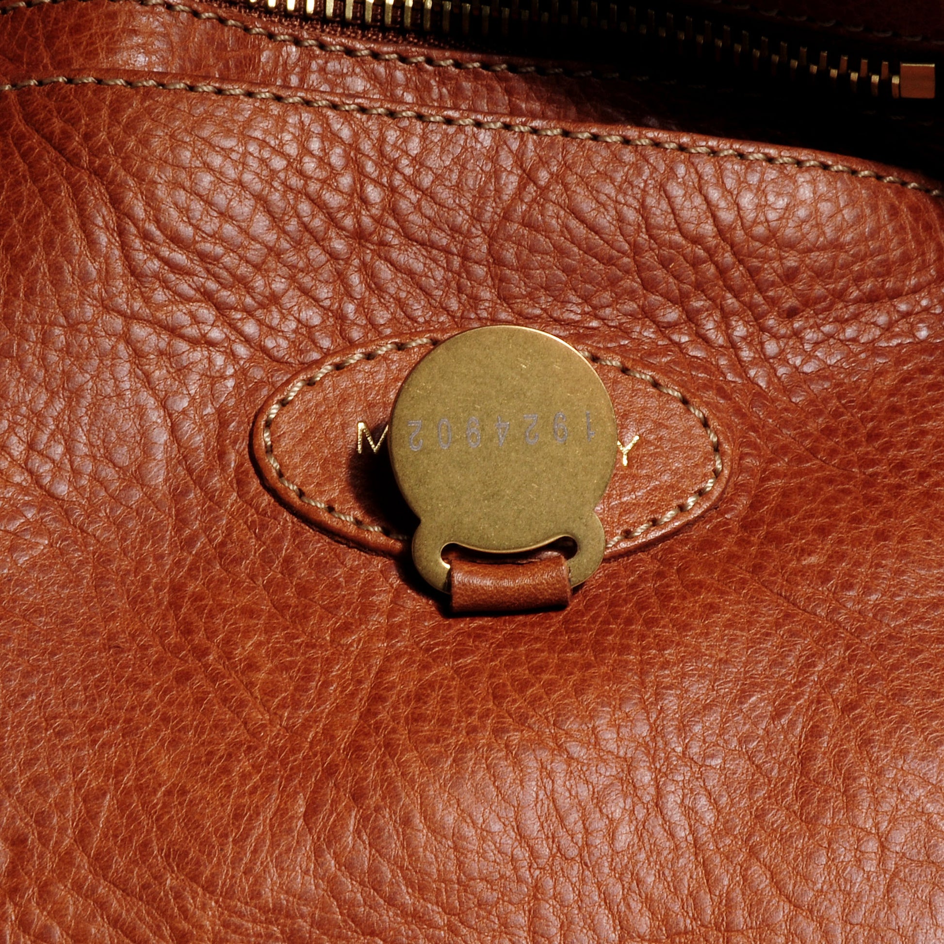 Mulberry Grainy Leather Bayswater Satchel Oak 7 of 8