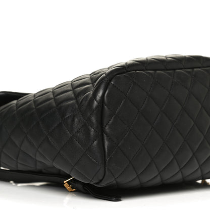 Chanel Lambskin Quilted Large Urban Spirit Backpack Black 9 of 12