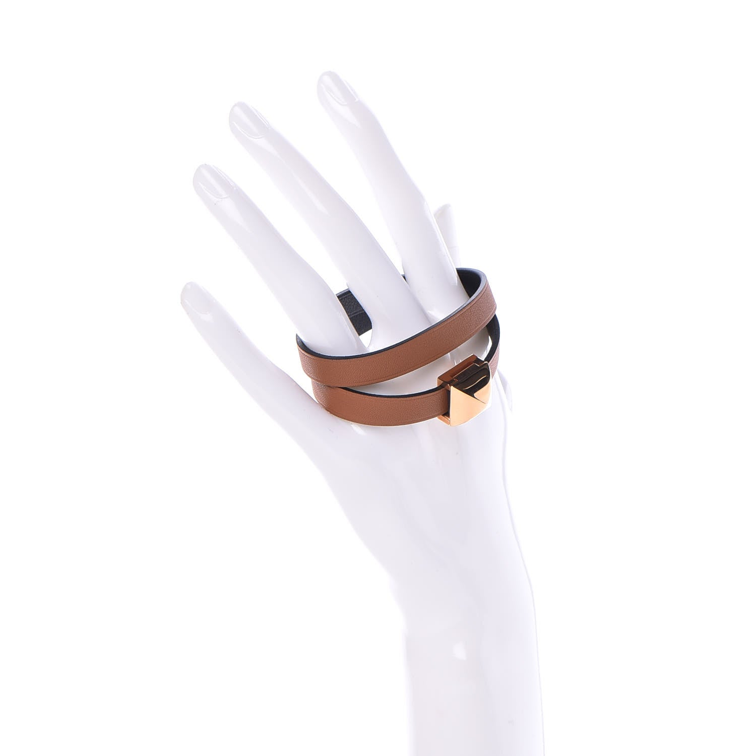 Hermes Swift Medor Infini Double Tour Bracelet T2 Black Gold 2 of 6