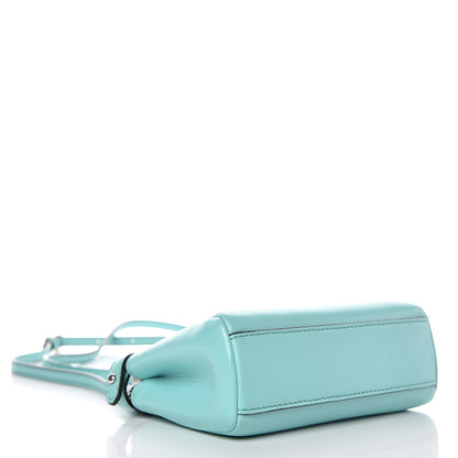 Fendi Shiny Nappa Micro Peekaboo Iconic Satchel Turchese Egiz 4 of 8