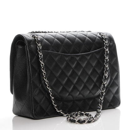 Chanel Caviar Quilted Maxi Double Flap Black 3 of 7