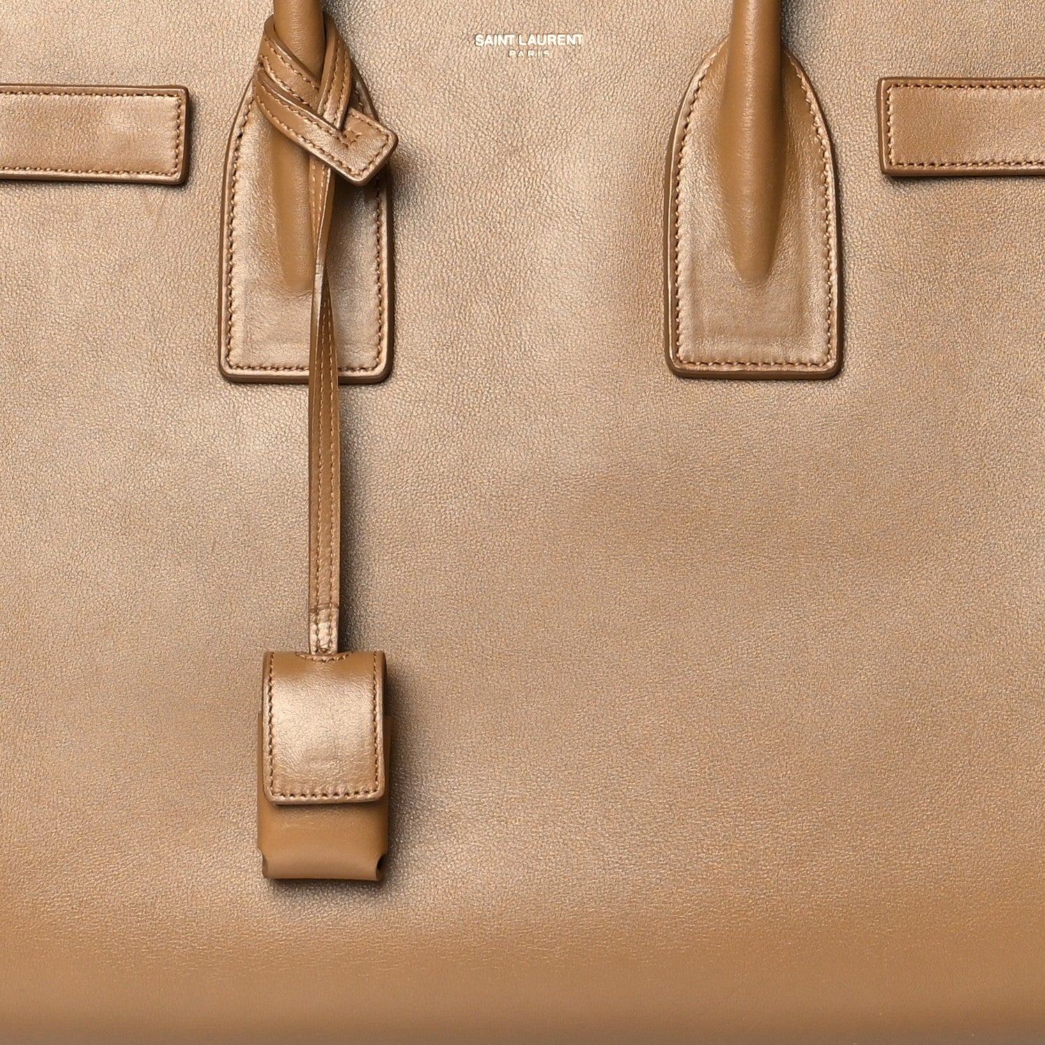 Saint Laurent Calfskin Small Sac De Jour Taupe 7 of 10