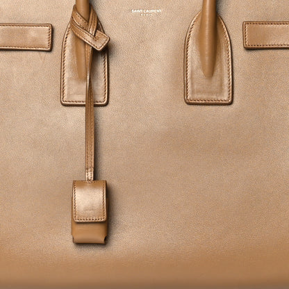 Saint Laurent Calfskin Small Sac De Jour Taupe 7 of 10