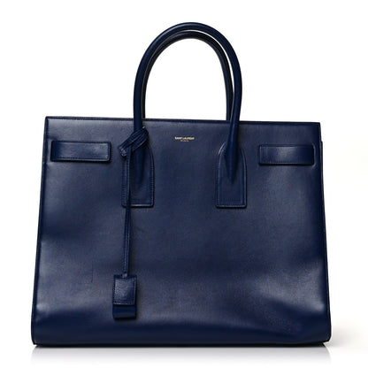 Saint Laurent Calfskin Large Sac De Jour Carryall Navy 1 of 12