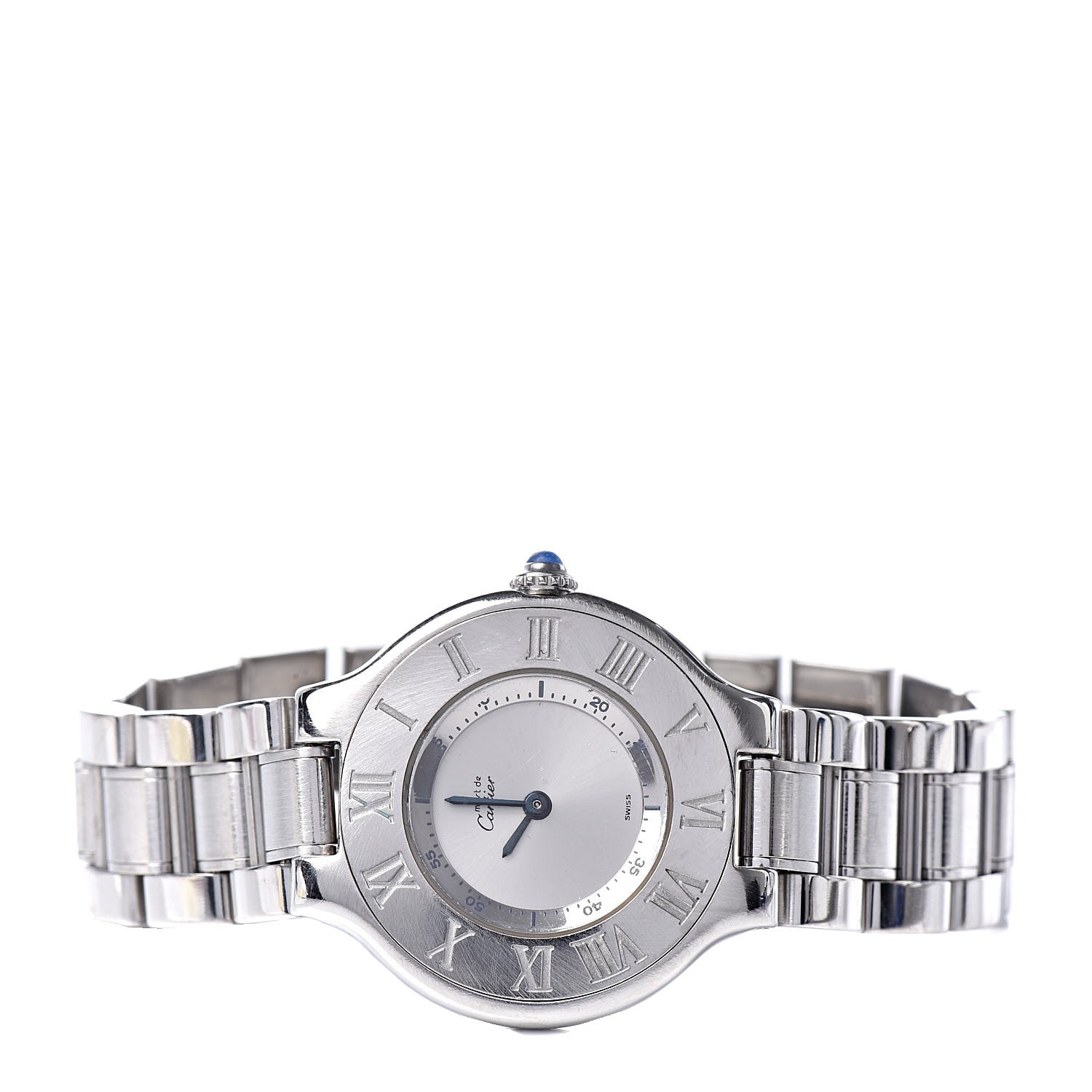 Cartier Stainless Steel 28mm Must De 21 Quartz Watch 3 of 8