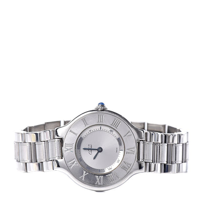 Cartier Stainless Steel 28mm Must De 21 Quartz Watch 3 of 8