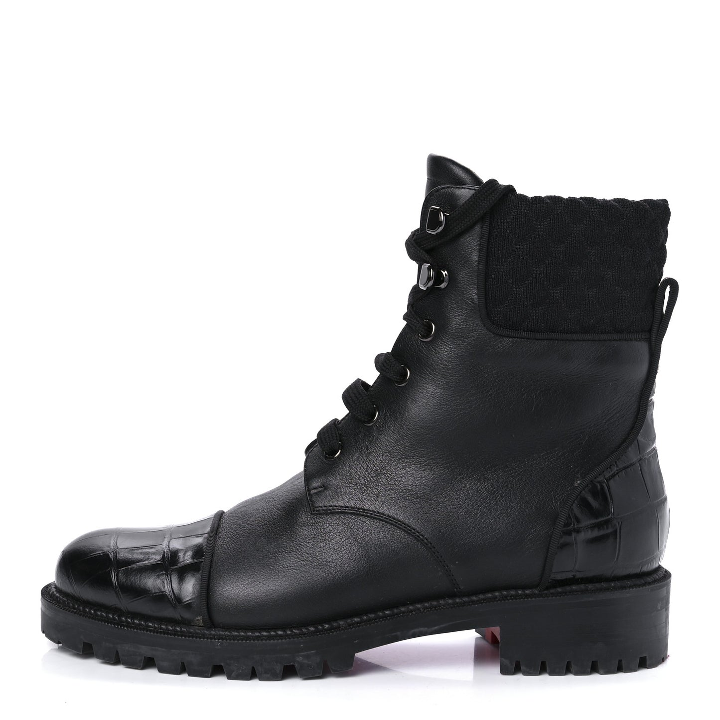 Calfskin Mayr Combat Boots 38.5 Black