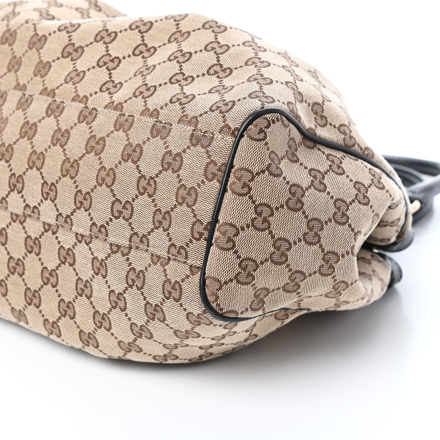 Monogram Medium Sukey Tote Beige Ebony Black
