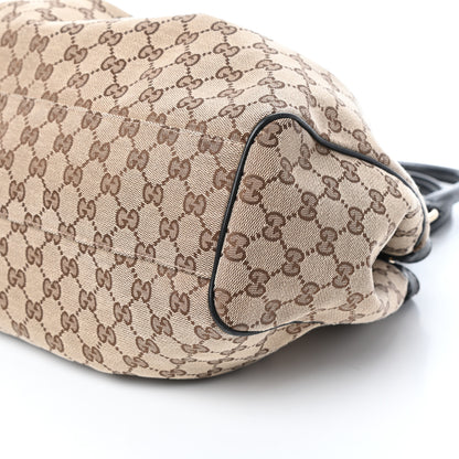 Gucci Monogram Medium Sukey Tote Beige Ebony Black 8 of 8