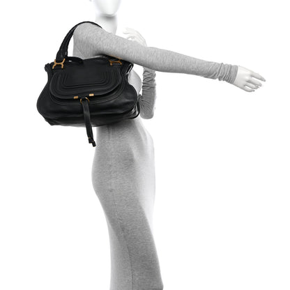 Chloe Calfskin Medium Marcie Satchel Black 2 of 13