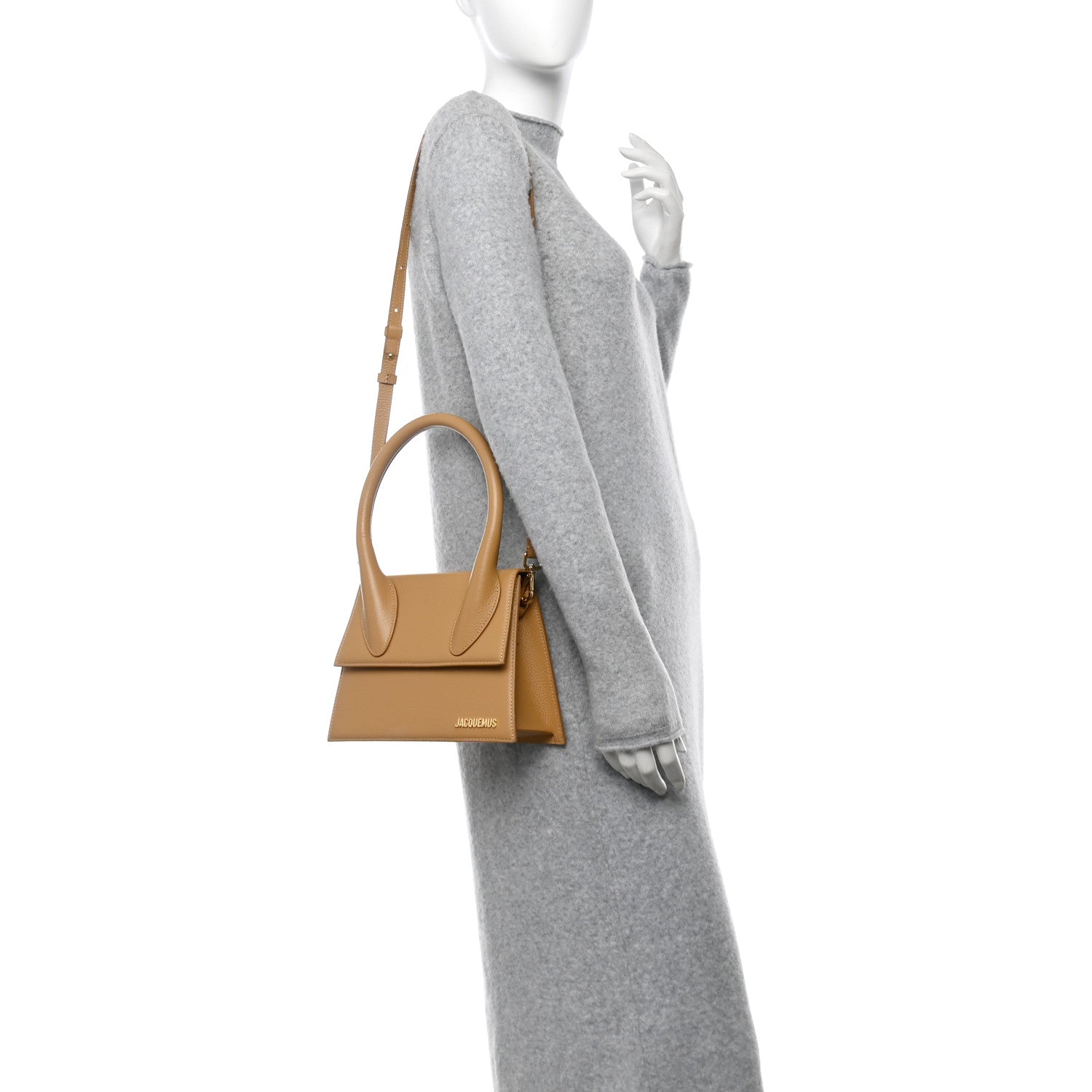 Jacquemus Grained Calfskin Le Grand Chiquito Camel 2 of 14