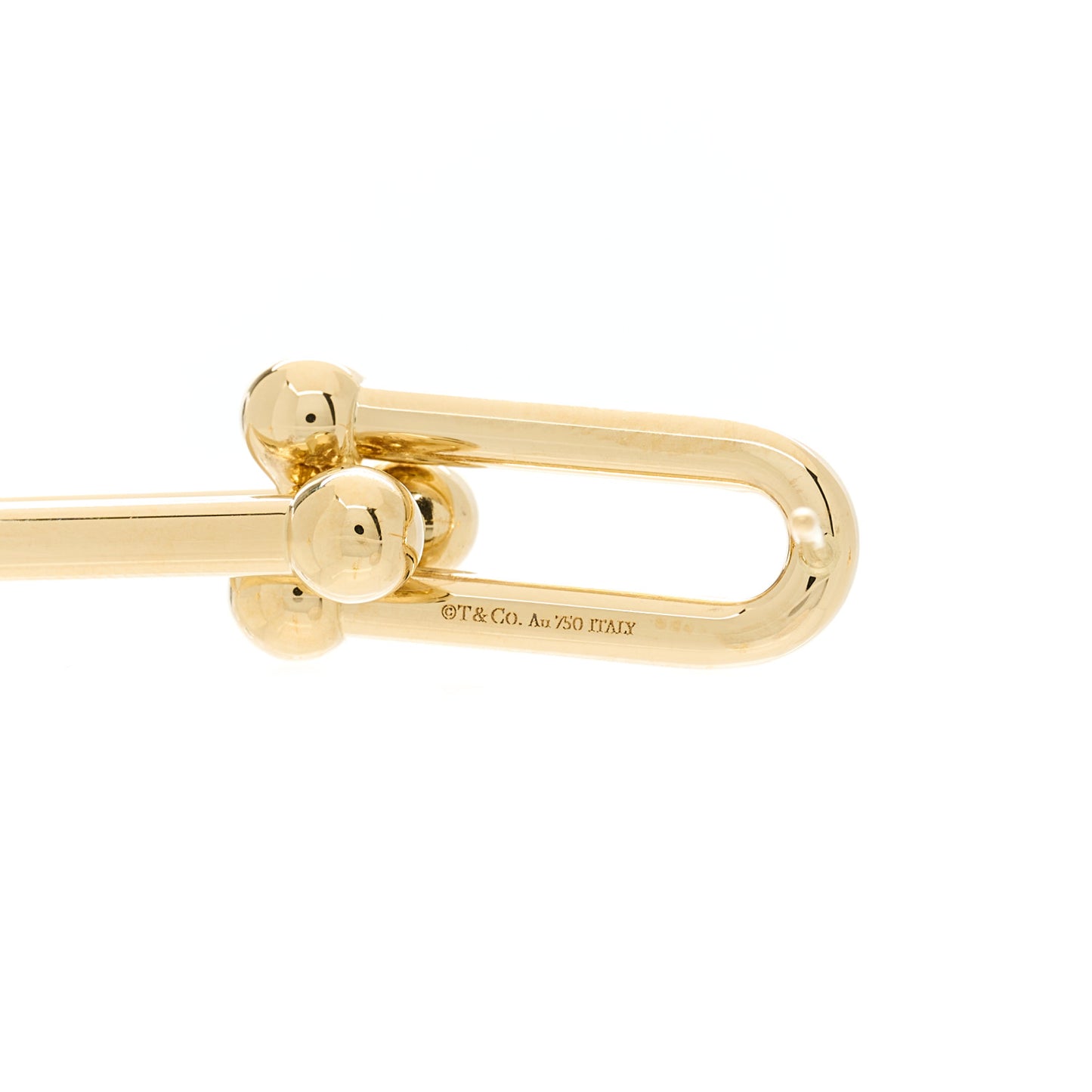 18K Yellow Gold HardWear Double Long Link Earrings