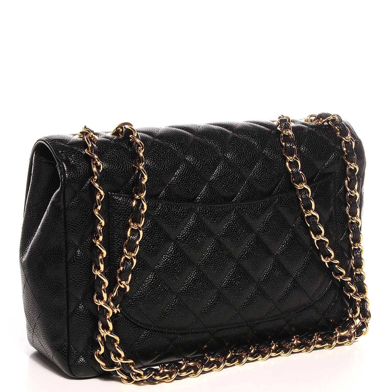 Chanel Caviar Jumbo Single Flap Black 3 of 11