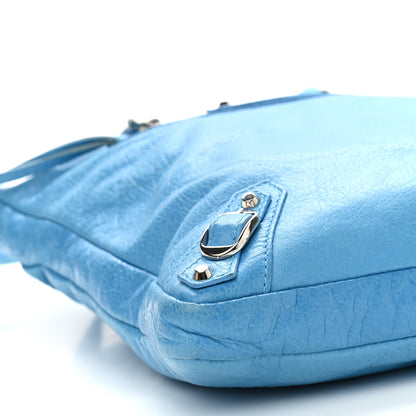 Balenciaga Agneau Classic Hardware Flat Crossbody Bleu Azur Clair 9 of 11