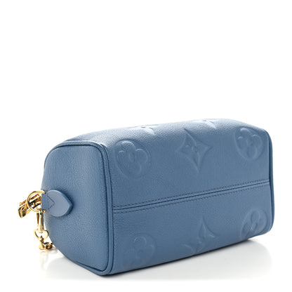 Louis Vuitton Empreinte Monogram Giant Speedy Bandouliere 20 Blue Jean 4 of 10