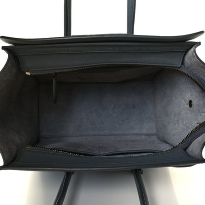 Celine Baby Drummed Calfskin Micro Luggage Kohl 5 of 6