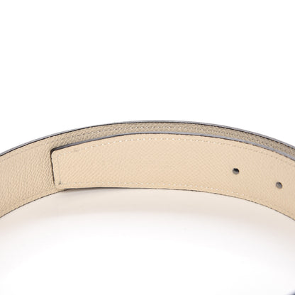 Hermes Epsom 32mm Belt Strap 90 Bleu De Malte Craie 4 of 9