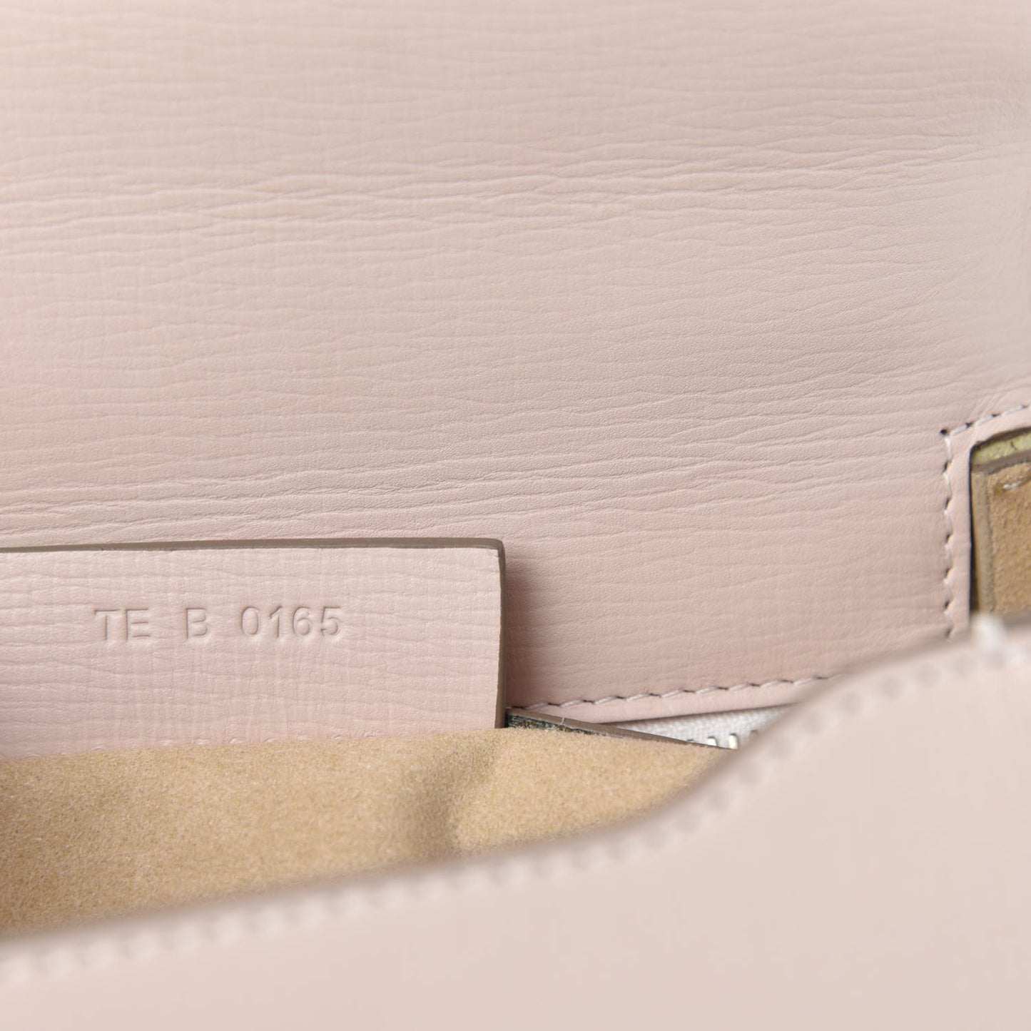 Textured Calfskin Mini Pandora Box Chain Crossbody Bag Powder Pink