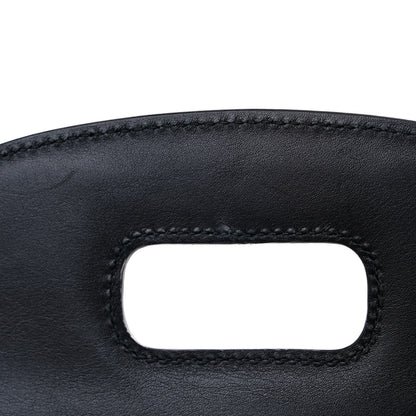 Gucci Calfskin Plexiglass Medium Classic 2 Top Handle Bag Black 11 of 14