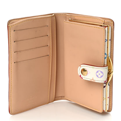 Louis Vuitton Monogram Multicolor French Purse Wallet White 4 of 9