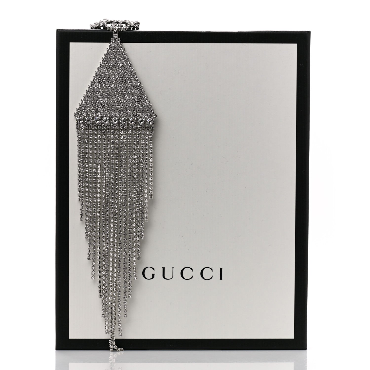 Gucci Crystal Double G Fringe Pendant Necklace 7 of 7