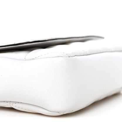 Versace Nappa Quilted Virtus Evening Bag White 9 of 10
